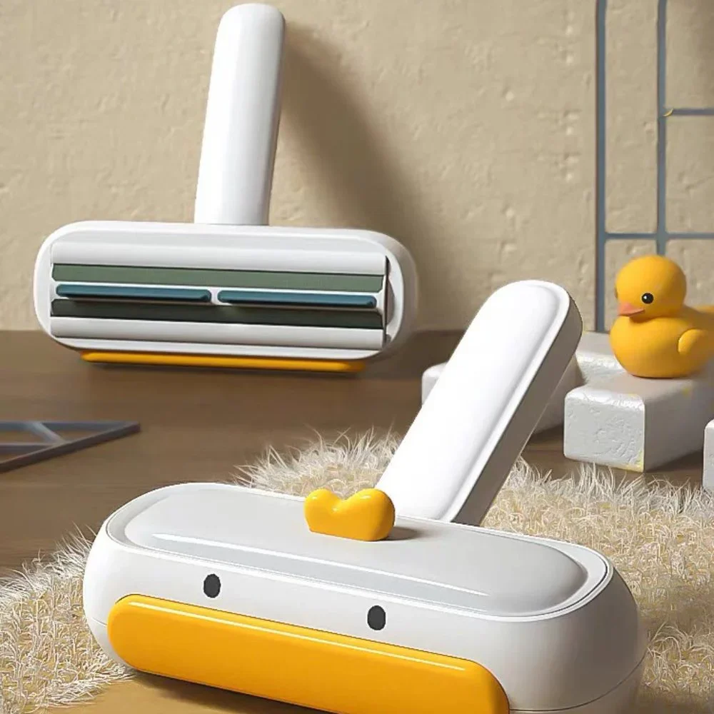 Cat Dog Pet Hair Cleaner Roller with Hair Dust Collector Bowl